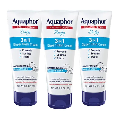 Baby Essentials for Every New Parent : Aquaphor Baby Diaper Rash Cream, 3-in-1 Diaper Rash Relief