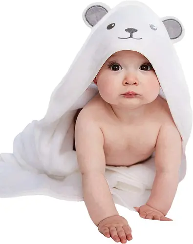 Baby essentials for New Parent : HIPHOP PANDA Hooded Towel - Rayon