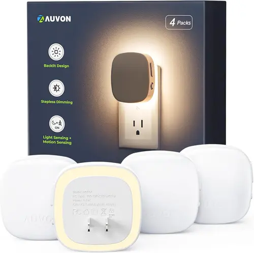 Best Home & Kitchen Essentials on Amazon in 2026-LED Backlit Night Light with Motion Sensor & Dusk to Dawn Sensor
