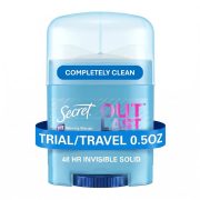 Secret Outlast Antiperspirant Deodorant for Women, 72hr Sweat & Odor Protection, PH Balancing Minerals, Invisible Solid, Completely Clean Scent, Travel Size, 0.5 oz