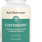 Real Mushrooms 5 Defenders Mushroom Complex, 90ct | Wellness Support, Chaga, Reishi, Turkey Tail, Maitake and Shiitake, Beta Glucan Rich, Mushroom Complex