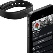 dot. Band - Digital Business Card Wristband - Tap Compatible with iPhone & Android (Black)