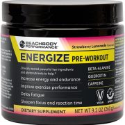 BODi Energize Pre Workout Powder - Strawberry Lemonade, 40 Servings | Beta-Alanine, Quercetin & Low-Dose Caffeine Formula for Enhanced Energy & Focus, Increase Energy & Endurance Supplement