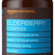 Amazon Basics Elderberry Complex Berry Flavored Immune System Support Lozenges, Adult, 60 Count, Packaging May Vary (Previously Amazon Elements)