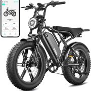 TST Electric Bike for Adults, 48V 15Ah Battery, 1500W Peak Motor, Fat Tire | Dual Suspension ,7-speed Gears, 3 Working Modes, Powerful, LCD Display, Suitable for Commuters and Beginner Cyclists
