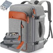 Lumesner 40L Expandable Carry On Travel Backpack with 4 Packing Cubes